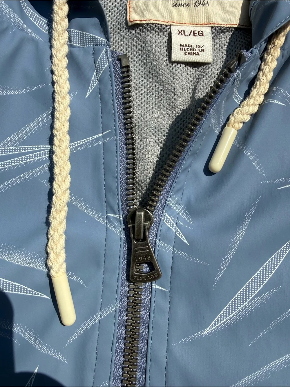 Weatherproof Vintage Full Zip Rain Slicker Jacket Lined Women's XL Blue